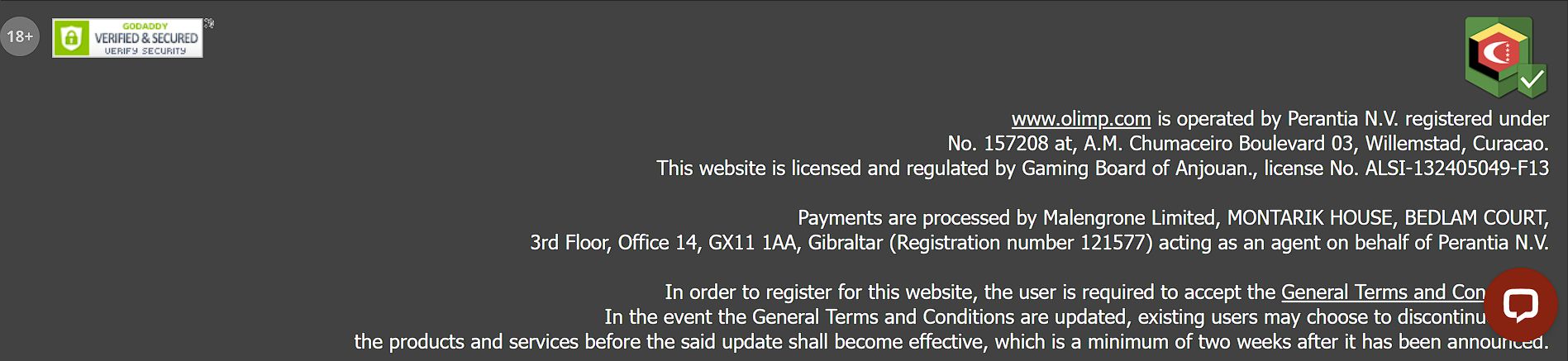 Платежи Olimp TM